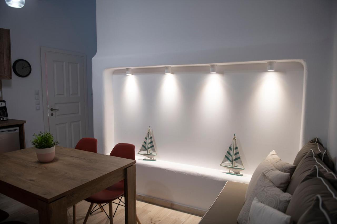 Superior Beachfront Apartment 1 With View To The Aegean Sea Panormos  ภายนอก รูปภาพ